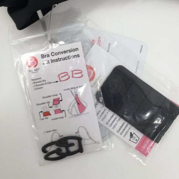 Bravado Belle Underwire nursing bra extender black pregnancy new 32C - Picture 5 of 6